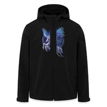 Pegasus - Veste softshell homme en polyester recyclé Stanley/Stella - noir - Devant - AI Model Male 185 light (185cm)