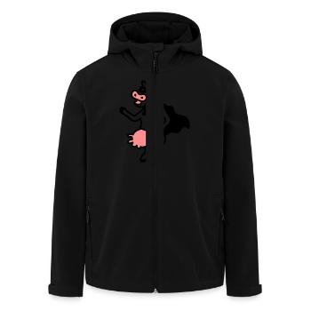 Cowhero - Veste softshell homme en polyester recyclé Stanley/Stella - noir - Devant - AI Model Male 185 light (185cm)