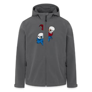 San / Papyrus - Recycelte Männer Softshell-Jacke von Stanley/Stella - Schwarz - Vorne - AI Model Male 185 light (185cm)