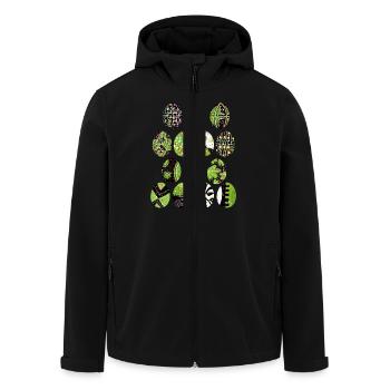 Osterei - Recycelte Männer Softshell-Jacke von Stanley/Stella - Schwarz - Vorne - AI Model Male 185 light (185cm)