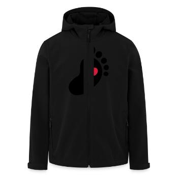 Bébé pied - Veste softshell homme en polyester recyclé Stanley/Stella - noir - Devant - AI Model Male 185 light (185cm)