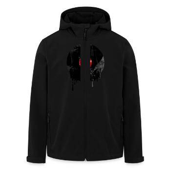 Vinyl - Veste softshell homme en polyester recyclé Stanley/Stella - noir - Devant - AI Model Male 185 light (185cm)
