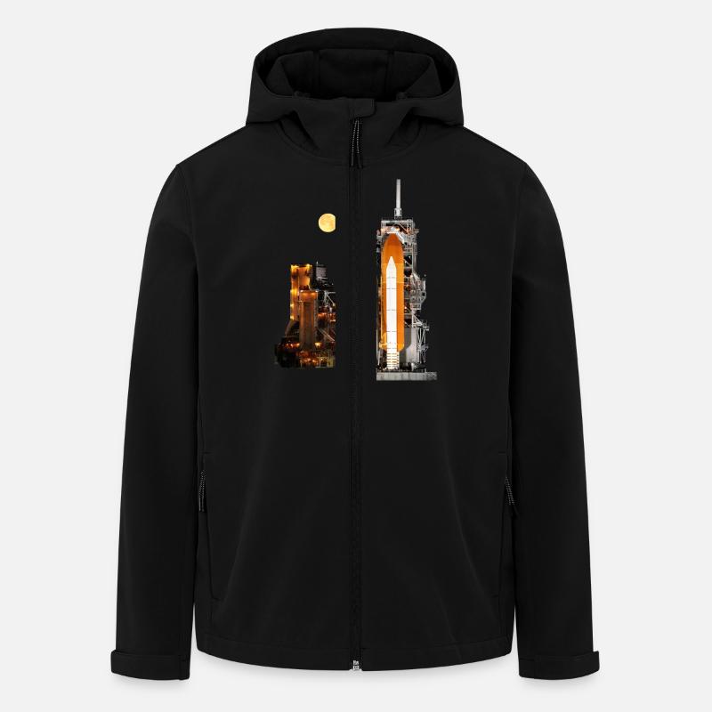 Rakete - Recycelte Männer Softshell-Jacke von Stanley/Stella - Schwarz