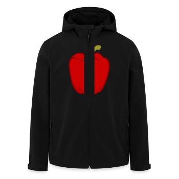 Paprika - Veste softshell homme en polyester recyclé Stanley/Stella - noir - Devant - AI Model Male 185 light (185cm)