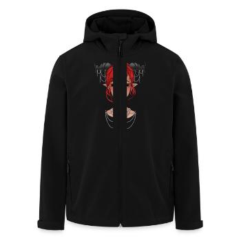 Dämon - Recycelte Männer Softshell-Jacke von Stanley/Stella - Schwarz - Vorne - AI Model Male 185 light (185cm)