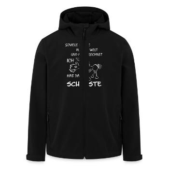 Dasschoenstepferdhabich - Recycelte Männer Softshell-Jacke von Stanley/Stella - Schwarz - Vorne - AI Model Male 185 light (185cm)