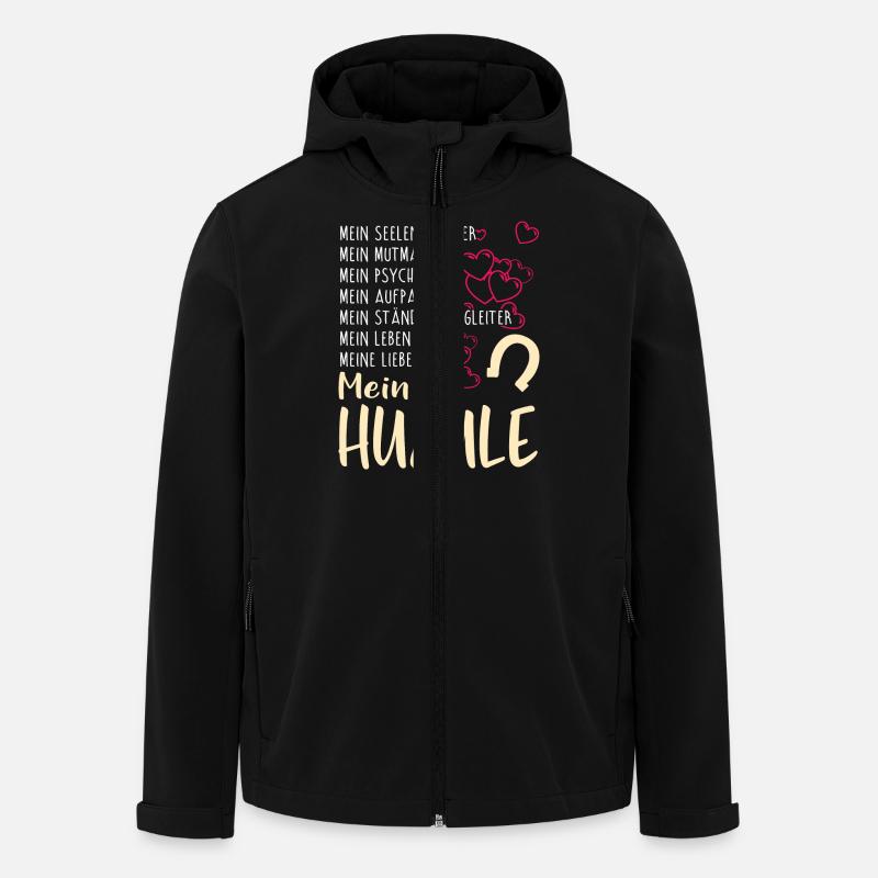 HUZULE - mein - Recycelte Männer Softshell-Jacke von Stanley/Stella - Schwarz