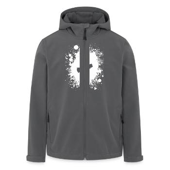 Electrician (black) - Men’s Recycled Softshell Jacket by Stanley/Stella - anthracite - Front - AI Model Male 185 light (185cm)