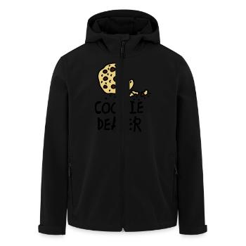 cookie_dealer - Recycelte Männer Softshell-Jacke von Stanley/Stella - Schwarz - Vorne - AI Model Male 185 light (185cm)