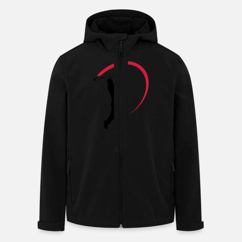 golf - Men’s Recycled Softshell Jacket by Stanley/Stella - black