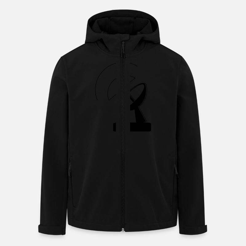 Antenne - Recycelte Männer Softshell-Jacke von Stanley/Stella - Schwarz