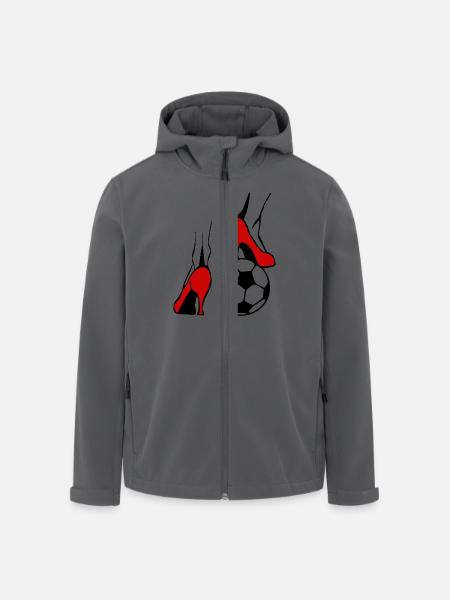 Frauenfussball - Recycelte Männer Softshell-Jacke von Stanley/Stella - Schwarz