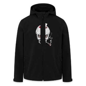 skull poker - Veste softshell homme en polyester recyclé Stanley/Stella - noir - Devant - AI Model Male 185 light (185cm)