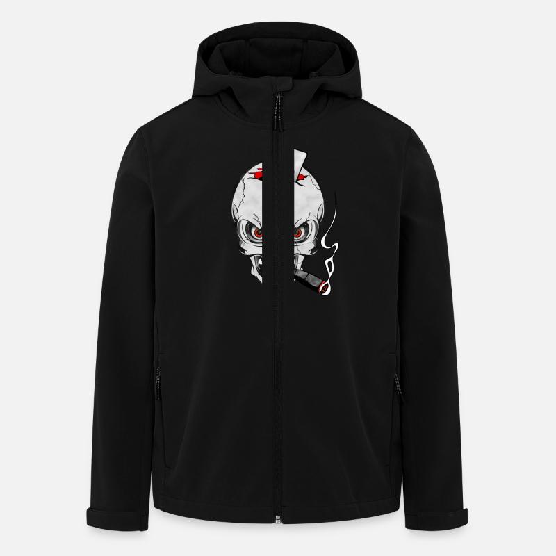 skull poker - Veste softshell homme en polyester recyclé Stanley/Stella - noir