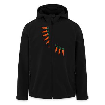 carrots - Men’s Recycled Softshell Jacket by Stanley/Stella - black - Front - AI Model Male 185 light (185cm)