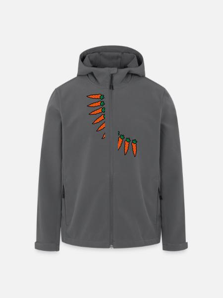 carrots - Men’s Recycled Softshell Jacket by Stanley/Stella - black