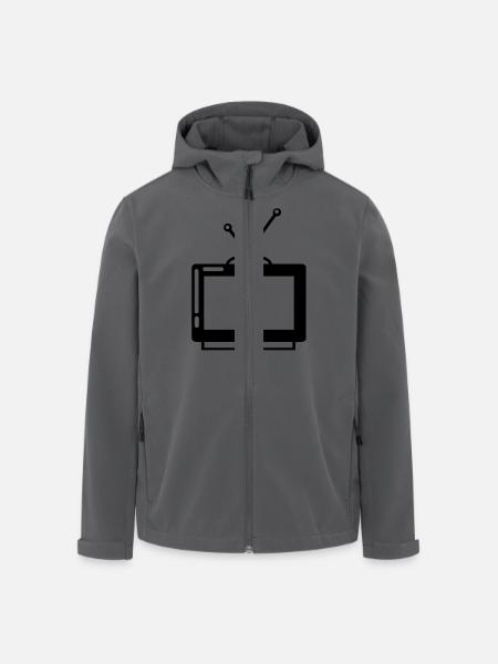 TV - Men’s Recycled Softshell Jacket by Stanley/Stella - black