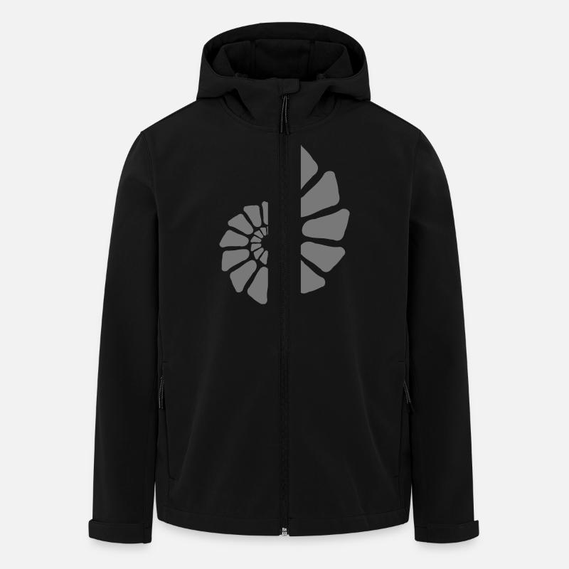 ammonit - Recycelte Männer Softshell-Jacke von Stanley/Stella - Schwarz