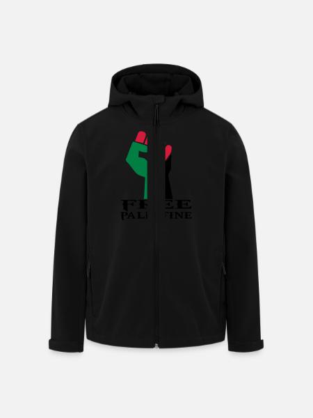 drawing palestinian symbol flag palestine - Men’s Recycled Softshell Jacket by Stanley/Stella - black