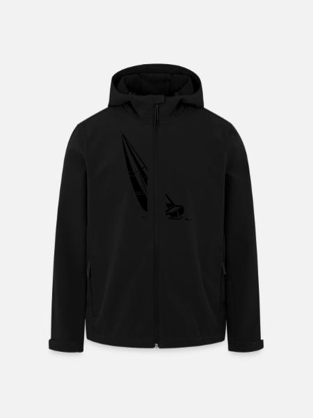 segelboot - Recycelte Männer Softshell-Jacke von Stanley/Stella - Schwarz