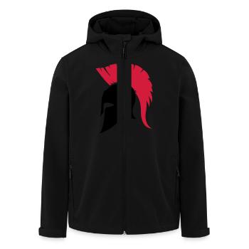 sparta_helm02 - Veste softshell homme en polyester recyclé Stanley/Stella - noir - Devant - AI Model Male 185 light (185cm)