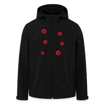 Little Ladybug - Men’s Recycled Softshell Jacket by Stanley/Stella - black - Front - AI Model Male 185 light (185cm)
