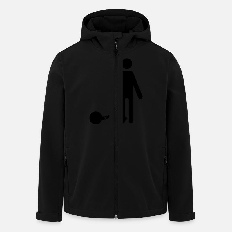 ball chains - Men’s Recycled Softshell Jacket by Stanley/Stella - black