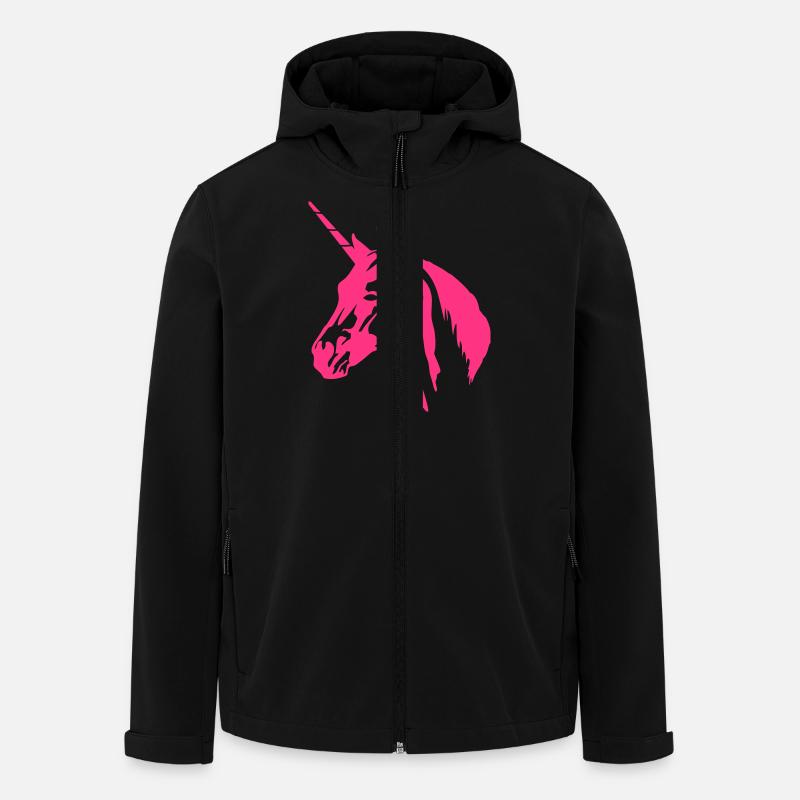 einhorn_01 - Recycelte Männer Softshell-Jacke von Stanley/Stella - Schwarz