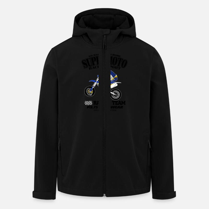 Supermoto - Supermotard - Veste softshell homme en polyester recyclé Stanley/Stella - noir