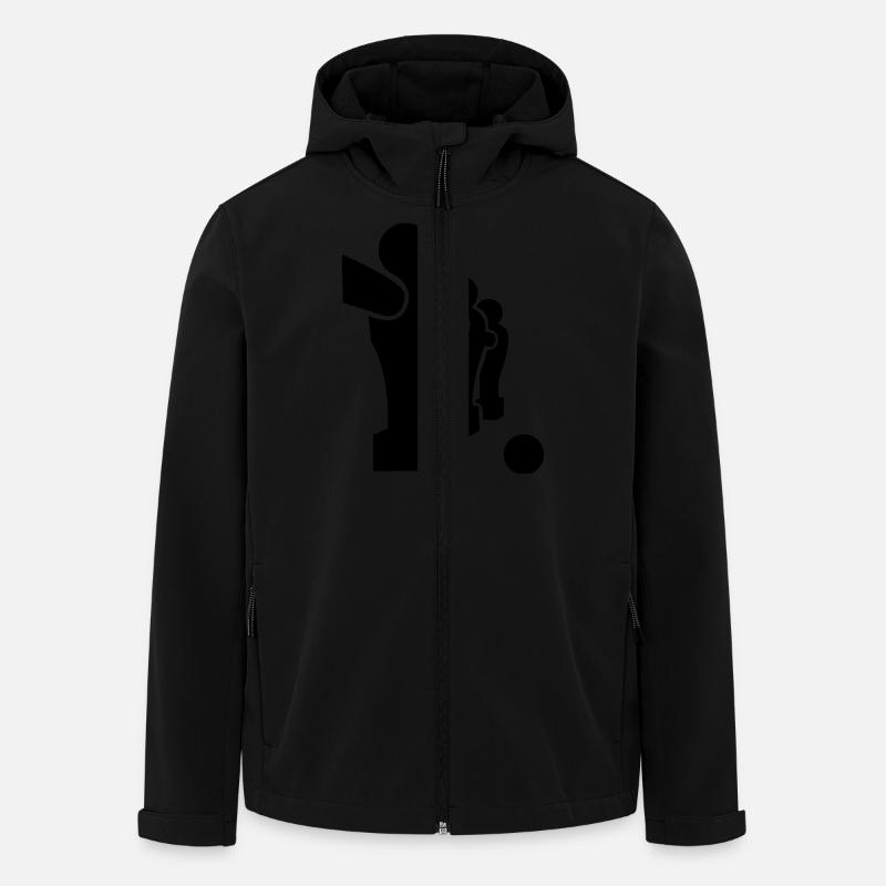 kicker_01 - Men’s Recycled Softshell Jacket by Stanley/Stella - black