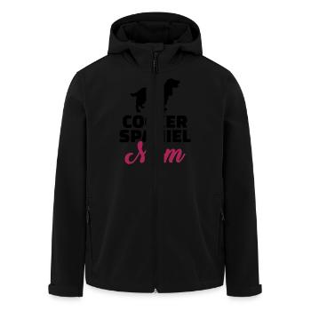 Cocker Spaniel - Veste softshell homme en polyester recyclé Stanley/Stella - noir - Devant - AI Model Male 185 light (185cm)