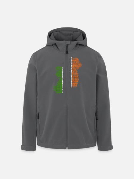 Irland Ireland - Recycelte Männer Softshell-Jacke von Stanley/Stella - Schwarz