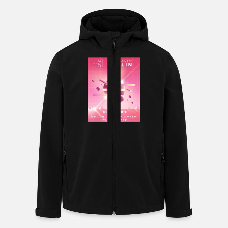 Berliner Techno - Recycelte Männer Softshell-Jacke von Stanley/Stella - Schwarz