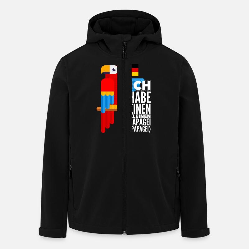 Parrot - Men’s Recycled Softshell Jacket by Stanley/Stella - black