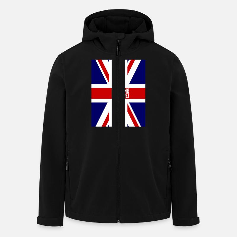 Eurovision Großbritannien - Recycelte Männer Softshell-Jacke von Stanley/Stella - Schwarz