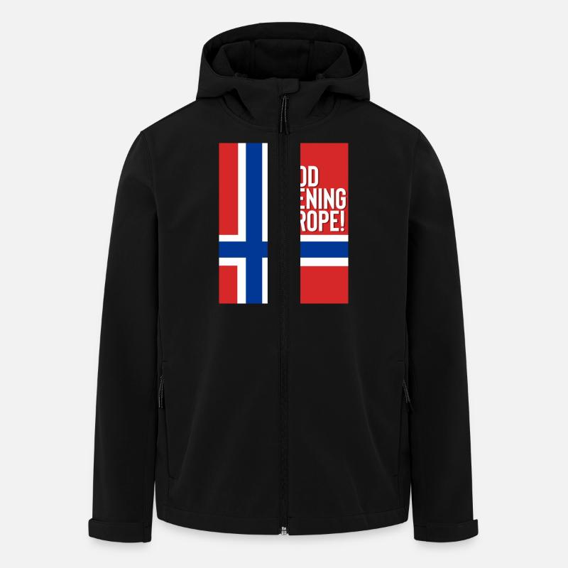 norway Eurovision - Men’s Recycled Softshell Jacket by Stanley/Stella - black