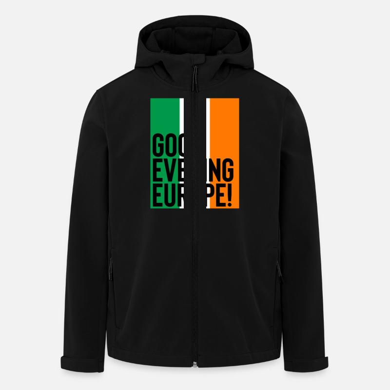 Eurovision Irland - Recycelte Männer Softshell-Jacke von Stanley/Stella - Schwarz