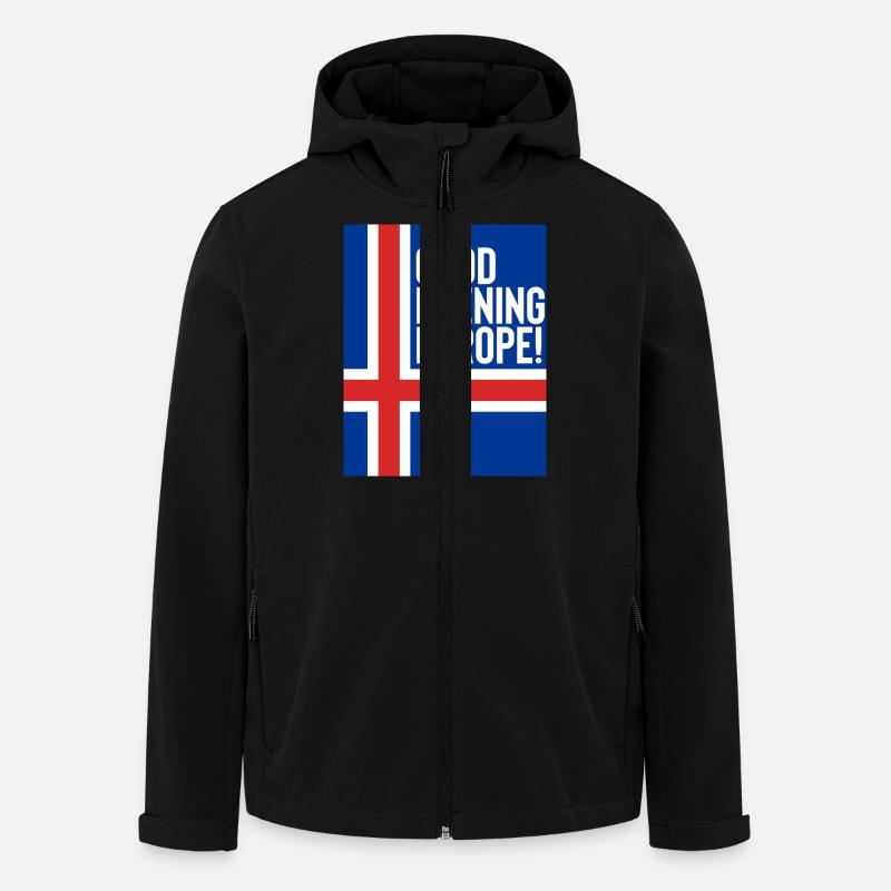 Islande Eurovision - Veste softshell homme en polyester recyclé Stanley/Stella - noir