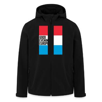 Luxemburg Eurovision Song Contest - Recycelte Männer Softshell-Jacke von Stanley/Stella - Schwarz - Vorne - AI Model Male 185 light (185cm)