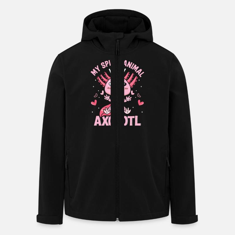 Axolotl - Men’s Recycled Softshell Jacket by Stanley/Stella - black