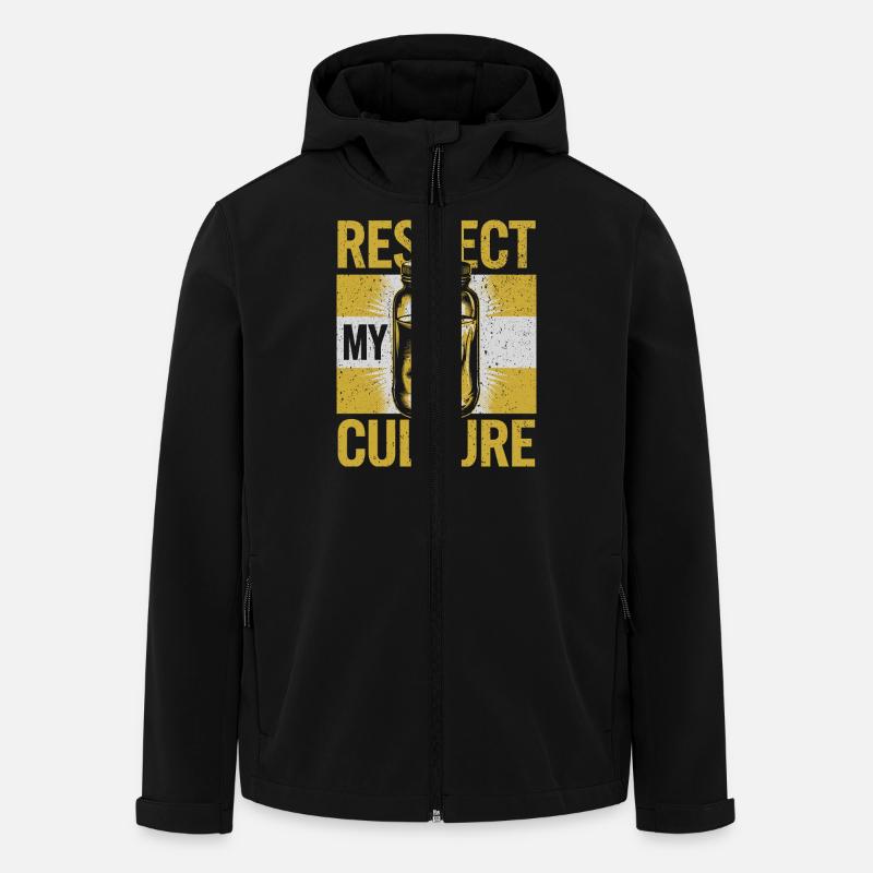 Kombucha – Plus qu’une simple boisson - Veste softshell homme en polyester recyclé Stanley/Stella - noir