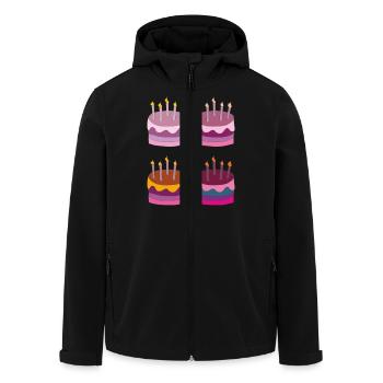 torte 4fach - Recycelte Männer Softshell-Jacke von Stanley/Stella - Schwarz - Vorne - AI Model Male 185 light (185cm)