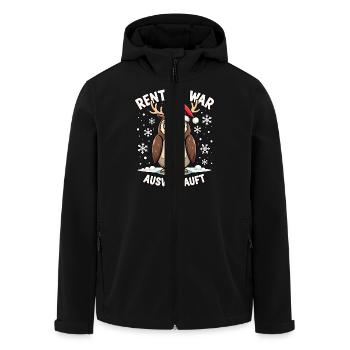 Eule Rentier war ausverkauft - Recycelte Männer Softshell-Jacke von Stanley/Stella - Schwarz - Vorne - AI Model Male 185 light (185cm)