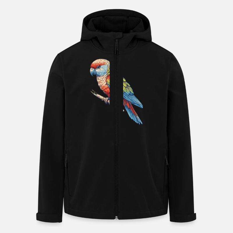 Parrot - Men’s Recycled Softshell Jacket by Stanley/Stella - black