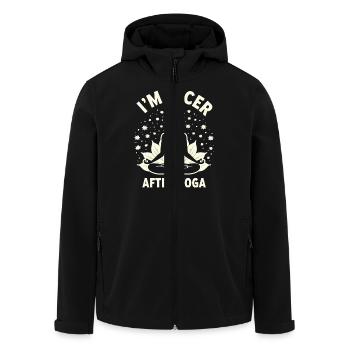 Yoga Amusant - Méditation & Chakra - Veste softshell homme en polyester recyclé Stanley/Stella - noir - Devant - AI Model Male 185 light (185cm)