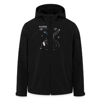 Kitesurfer Ikarus - Recycelte Männer Softshell-Jacke von Stanley/Stella - Schwarz - Vorne - AI Model Male 185 light (185cm)