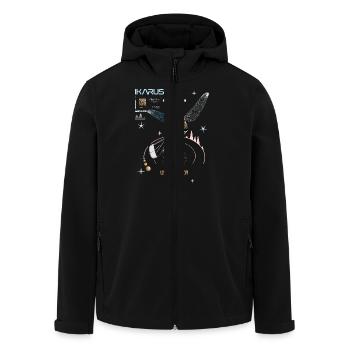 BigAir Ikarus Kitesurfer - Recycelte Männer Softshell-Jacke von Stanley/Stella - Schwarz - Vorne - AI Model Male 185 light (185cm)
