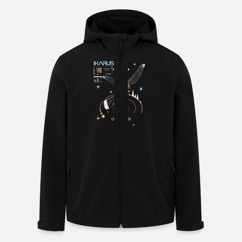 BigAir Ikarus Kitesurfer - Men’s Recycled Softshell Jacket by Stanley/Stella - black