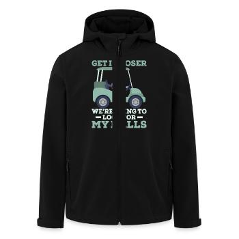 Entrez plus lâche Nous allons chercher mes couilles Go - Veste softshell homme en polyester recyclé Stanley/Stella - noir - Devant - AI Model Male 185 light (185cm)