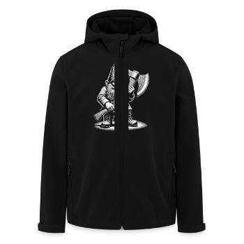 Holzfäller - Recycelte Männer Softshell-Jacke von Stanley/Stella - Schwarz - Vorne - AI Model Male 185 light (185cm)